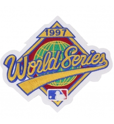 1997 MLB World Series Logo Jersey Patch Florida Marlins Cleveland Indians