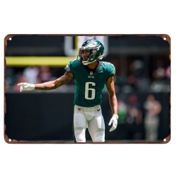 Philadelphia Eagles Aluminum Sign 12x8 Inch DeVonta Smith 002