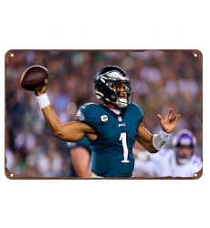 Philadelphia Eagles Aluminum Sign 12x8 Inch Jalen Hurts 007