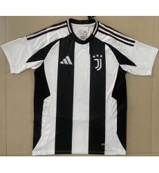 Men 2024 2025 Soccer Jersey Juventus Home Black White Men 2024 2025 Soccer Jersey Juventus Home Black White