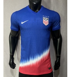 Men 2024 Soccer Jersey America Blue Men 2024 Soccer Jersey America Blue
