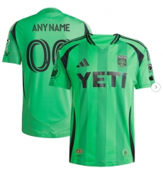 Mens Austin FC adidas Green 2025 The Heartbeat Kit Authentic Custom Jersey Mens Austin FC adidas Green 2025 The Heartbeat Kit Authentic Custom Jersey