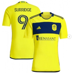 Mens Nashville SC Sam Surridge adidas Yellow 2024 The 615 Kit Replica Player Jersey