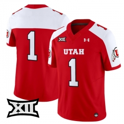 Men Women Youth Utah Utes 1 Team Red Alternate 2024 Vapor Limited Jersey All Stitched