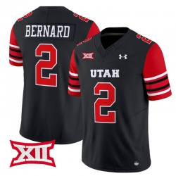 Men Women Youth Utah Utes 2 Micah Bernard Black 2024 Vapor Limited Jersey All Stitched