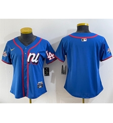 Youth National League Los Angeles Dodgers Blank Blue 2025 All Star Edition Limited Stitched Baseball Jersey