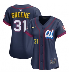 Women American League 31 Riley Greene Navy 2025 All Star Edition Limited Stitched Baseball Jersey 