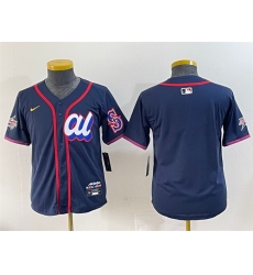 Women American League Seattle Mariners Blank Navy 2025 All Star Edition Limited Stitched Baseball Jersey 