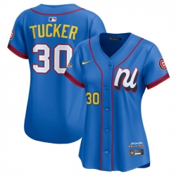 Women National League 30 Kyle Tucker Blue 2025 All Star Edition Limited Stitched Baseball Jersey 