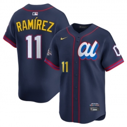 Men American League 11 Jos E9 Ram EDrez Navy 2025 All Star Edition Limited Stitched Baseball Jersey