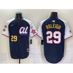 Men American League 29 Cal Raleigh Navy Alternate 2025 All Star With Patch Edition Limited Stitched Baseball Jersey