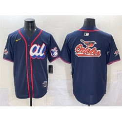 Men American League Baltimore Orioles Team Big Logo Navy 2025 All Star Edition Limited Stitched Baseball Jersey