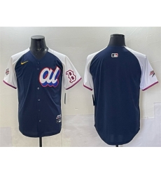 Men American League Boston Red Sox Blank Navy Alternate 2025 All Star Edition Limited Stitched Baseball Jersey