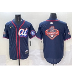 Men American League Houston Astros Team Big Logo Navy 2025 All Star Edition Limited Stitched Baseball Jersey 002