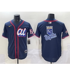 Men American League Kansas City Royals Team Big Logo Navy 2025 All Star Edition Limited Stitched Baseball Jersey 1 Men American League Kansas City Royals Team Big Logo Navy 2025 All Star Edition Limited Stitched Baseball Jersey 1
