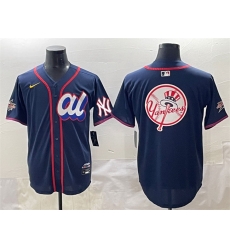 Men American League New York Yankees Team Big Logo Navy 2025 All Star Edition Limited Stitched Baseball Jersey 004