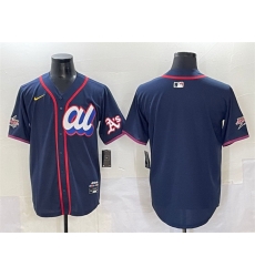 Men American League Oakland Athletics Blank Navy 2025 All Star Edition Limited Stitched Baseball Jersey