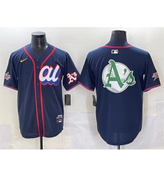 Men American League Oakland Athletics Team Big Logo Navy 2025 All Star Edition Limited Stitched Baseball Jersey