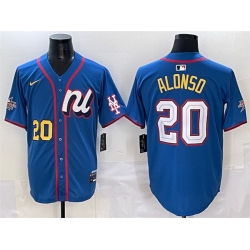 Men National League 20 Pete Alonso Blue 2025 All Star Edition Limited Stitched Baseball Jersey