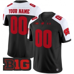 Men Women Youth Wisconsin Badgers 2024 Vapor Limited Custom Jersey All Stitched Black Alternate