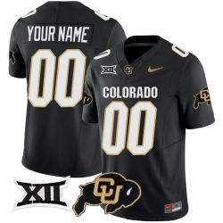 Men Women Youth Colorado Buffaloes Vapor Limited Custom Jersey V2 Big 12 XII Patch All stitched Black