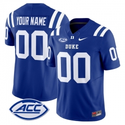 Men Women Youth Duke Blue Devils 2024 Vapor Limited Custom Jersey All Stitched Royal