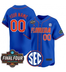 Men Women Youth Florida Gators 2025 Final Four Patch Vapor Baseball Custom Jersey All Stitched Royal