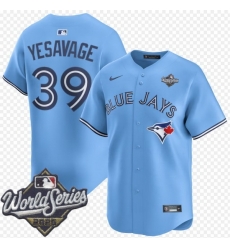 Men Toronto Blue Jays 39 Trey Yesavage Light Blue Cool Base Stitched Baseball Jersey
