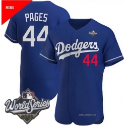 Men Los Angeles Dodgers 44 Andy Pages 2025 World Series Cool Base Stitched Baseball Jersey Blue