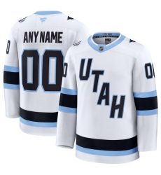 Men Women Youth Utah Mammoth Fanatics White Away Premium Custom Jersey Men Women Youth Utah Mammoth Fanatics White Away Premium Custom Jersey
