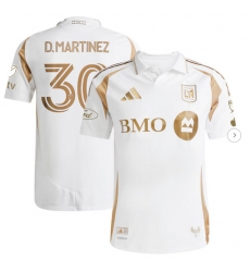 Mens LAFC David Martinez adidas White 2025 Secondary Authentic Player Jersey Mens LAFC David Martinez adidas White 2025 Secondary Authentic Player Jersey