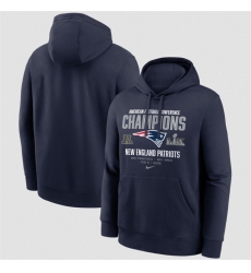 Men New England Patriots Navy 2025 AFC Champions Team Nation Hoodie Men New England Patriots Navy 2025 AFC Champions Team Nation Hoodie
