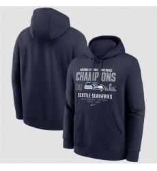 Men Seattle Seahawks College Navy 2025 NFC Champions Team Nation Hoodie Men Seattle Seahawks College Navy 2025 NFC Champions Team Nation Hoodie
