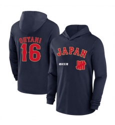 Men Japan Baseball  16 Shohei Ohtani Navy 2026 World Baseball Classic Club Hoodie