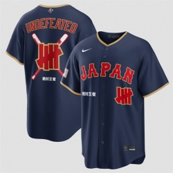 Men Japan Baseball x Undefeated Navy 2026 World Baseball Classic Stadium Stitched Jersey