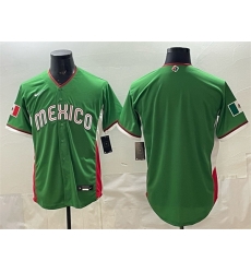 Men Mexico Baseball Blank Green 2026 World Baseball Classic Stadium Stitched Jersey Men Mexico Baseball Blank Green 2026 World Baseball Classic Stadium Stitched Jersey