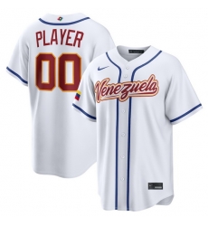Men Venezuela Baseball Active Player Custom White 2026 World Baseball Classic Home Stadium Stitched Jersey Men Venezuela Baseball Active Player Custom White 2026 World Baseball Classic Home Stadium Stitched Jersey
