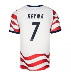 USA 2026 FIFA World Cup Soccer White Jersey Set ( Have Shorts ) Giovanni Reyna #7 USA 2026 FIFA World Cup Soccer White Jersey Set ( Have Shorts ) Giovanni Reyna #7