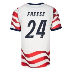 USA 2026 FIFA World Cup Soccer White Jersey Set ( Have Shorts ) Matt Freese #24