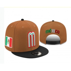 Mexico Baseball Snapback Cap 021
