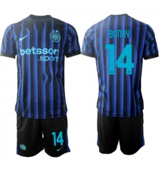 Men Internazionale 2026 Soccer Jerseys BlueBlack #14 BONNY