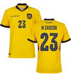 Women 23 Ecuador Moises Caicedo Away Replica Jersey   1