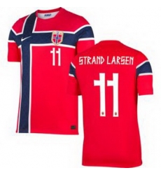 Women 11 Norway Jorgen Strand Larsen Home Stadium Replica   1