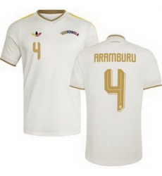 Men 4 Venezuela Jon Aramburu Away Replica Jersey   2