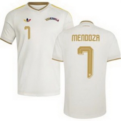 Men 7 Venezuela Gleiker Mendoza Away Replica Jersey   2