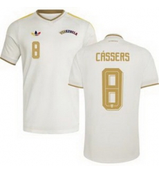 Men 8 Venezuela Cristian Casseres Jr. Away Replica Jersey   2