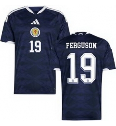 Men 19 Scotland Lewis Ferguson 2026 Home Replica Jersey 1