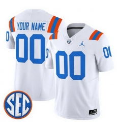 Men Florida Gators ACTIVE PLAYER Custom White F U S E  1960s Throwback Vapor Limited Stitched Football Jersey