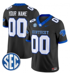 Custom Men Kentucky Wildcats Black Vapor Limited Stitched Jersey
