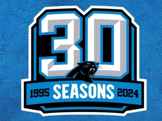 Carolina Panthers 30th Anniversary Patch Biaog